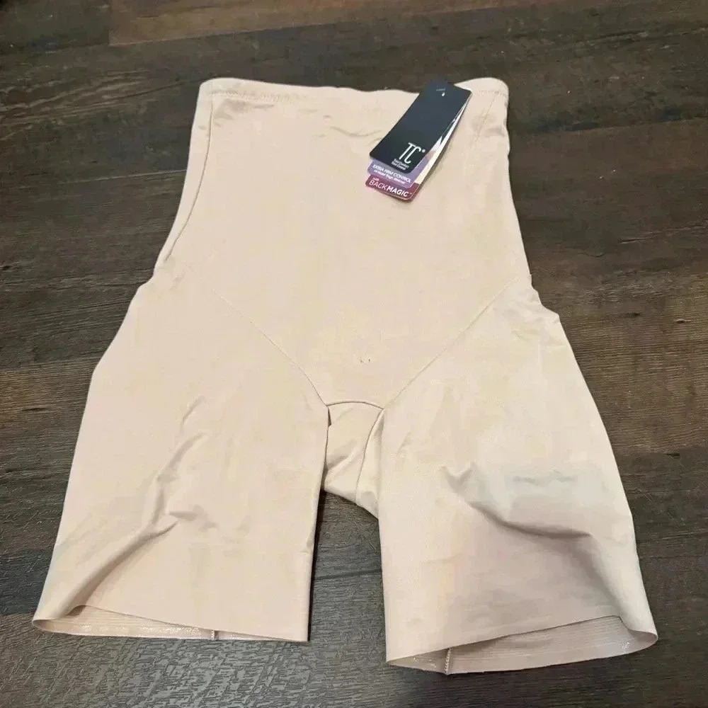 NWT  TC Fine Intimates Shape Away Hi-Waist Thigh Slimmer with Back Magic M - Picture 3 of 6